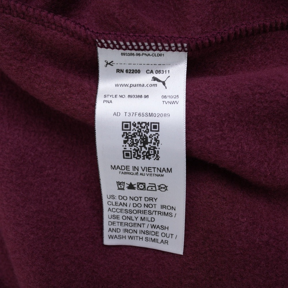 Puma ESS Elevated Logo Crew Sweatshirt Mens 3XLT Ruby Shimmer Burgundy New - Picture 9 of 11